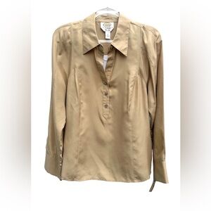 Talbots Tan Blouse